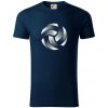Volejbalová lopta tlačový design - Tričko z organickej bavlny - M ( Tmavomodrá (veľmi tmavá - skoro čierna) )