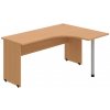 OFFICE PRO s.r.o. HOBIS kancelársky stôl pracovný tvarový, ergo ľavý - GE 60 L, buk