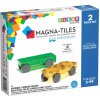 Magnetická stavebnica Cars 2-dielna sada Green/Yellow Magna Tiles