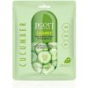 Jigott Cucumber Real Ampoule Mask Textílna pleťová maska Zelená uhorka 27 ml