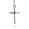 MOISS Prívesok z bieleho zlata KRÍŽ Au 585/1000 Au 585; ≤0,25 g.