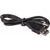 Kábel Akyga USB A / DC, 5,5 x 2,1 mm, (napájací kábel, 0,8 m) farba čierna