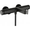 Vaňová batéria Hansgrohe Finoris bez sprchového setu 150 mm kartáčovaný čierny chróm 76420340