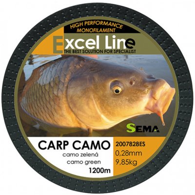 Sema Vlasec Carp Camo Green 1200m 0,28mm 9,85kg (2007828ES)