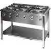 KROMET Voľne stojaci plynový varič 6-horák, 1200x700x850 mm | KROMET, 000.KG-6M