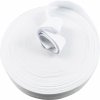Plochá odevná guma, šírka 25 mm, farba biela, balenie 25 m