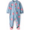 CARTER'S Overal na zips fleece Sleep & Play blue Apple dievča 6m/veľ.68