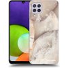 Picasee silikónový čierny obal pre Samsung Galaxy A22 A225F 4G - Cream marble