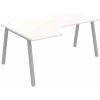 OFFICE PRO s.r.o. HOBIS kancelársky stôl tvarový, ergo pravý - UE A 1800 60 P, biela