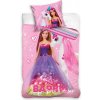 TipTrade Obliečka Detská Barbie Princezná a Jednorožec víly a korunky, barbie ružová, fialová