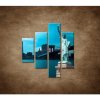 Manhattan a Socha Slobody - 4dielny 80x90cm