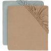 Jollein Napínacia plachta 140/150 x 70/75 cm 2 ks Sea Green