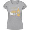 Akciové Dámske Tričko Soft-Style Gildan - Zachráň vodu - pi pivo - Flakatá sivá - XL - Dámske