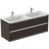 Ideal Standard E0824VY Connect Air skrinka pod dvojumývadlo 130cm-(matný tmavý hnedý lak) E0824VY