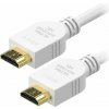 Video kábel AlzaPower Core Premium HDMI 2.1 High Speed 8K 2m biely (APW-CBHD21S020W)