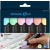 Sada zvýrazňovačov SCHNEIDER 1-5 mm SCHNEIDER Job Pastel 6 rôznych pastelových farieb
