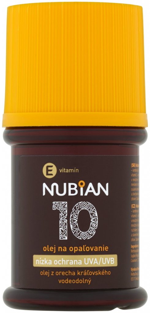 Nubian olej na opaľovanie SPF10 60 ml