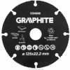 GRAPHITE TC pílový kotúč na drevo a plast 125 x 22,2 mm GRAPHITE TC pílový kotúč na drevo a plast 125 x 22,2 mm