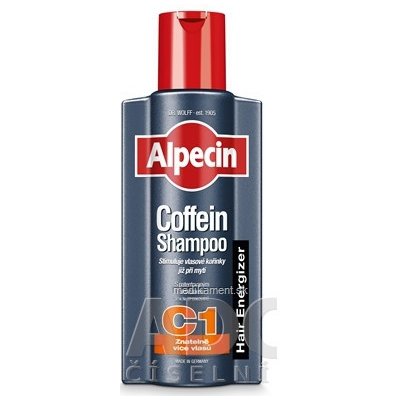 ALPECIN Energizer Coffein Shampoo C1 kofeínový šampón proti vypadávaniu vlasov 375 ml