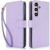 Multifunkčné peňaženkové puzdro Multi-card na Samsung Galaxy S25 5G - Svetlofialová