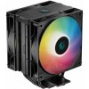 DEEPCOOL chladič AG400 DIGITAL PLUS širší / 120mm fan ARGB / 4x heatpipes / PWM / pro Intel i AMD / černý R-AG400-BKADMP-G-1