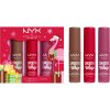 NYX Professional Makeup FA LA L.A. LAND NYX Smooth Whip Matte - 13 Cherry Creme zamatový rúž s vyhladzujúcim efektom 4 ml + NYX Smooth Whip Matte - 18 Onesie Funsie zamatový rúž s vyhladzujúcim efekto