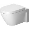 Duravit Starck 2 - Závesné WC, WonderGliss, biela 25340900001