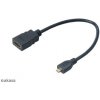 AKASA - HDMI na mikro HDMI adaptér - 25 cm AK-CBHD09-25BK
