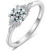 Olivie Strieborný prsteň MOISSANITE 9842 Velikost prstenů: 9 (EÚ: 59 – 61) Ag 925; ≤1,7 g.