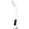 IMMAX LED stolní lampička Leather/ 6,5W/ 300lm/ 5V/1A/ 3 barvy světla/ flexibilní rameno/ možnost vypnutí LCD/ USB/ bílá (08949L)