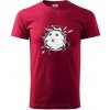 Florbal lopta v triku - Klasické pánske tričko vyššej gramáže - 3XL ( Marlboro červená )