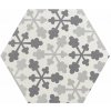 Equipe HEXATILE dlažba Harmony B&W 17,5x20 (EQ-10D) (0,714m2) 21357