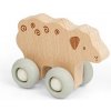 Bigjigs Toys Domácí zvířátko na kolečkách Ovečka