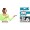 Dymo originální páska do tiskárny štítků, Dymo, 45012, S0720520, červený tisk/průhledný po 45012