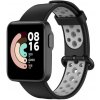 eses Silikónový remienok dierkovaný pre Xiaomi Mi Watch Lite - Čierno sivý