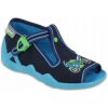 Befado detské papuče Sponky modré veľkosť 25