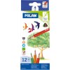 Pastelky MILAN trojhranné 12 ks
