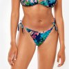 Olaian Spodný diel dámskych plaviek so šnúrkami Sofy Borabora modrý