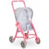 Športový kočík so sklápacou strieškou Flowered Stroller Corolle pre 30 cm bábiku od 18 mes