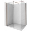 MEXEN/S - Kyoto Sprchová zástena WALK-IN 115 x 110, transparent, ružové zlato 800-115-202-60-00-110