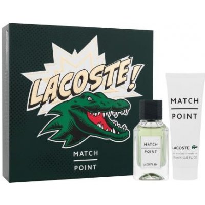 Lacoste Match Point darčekový set toaletná voda 50 ml + sprchovací gél 75 ml pre mužov