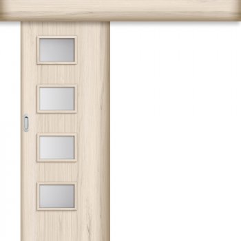 Invado Posuvné dvere na stenu Orso 1 Orech klasicky 3D 80 x 197 cm