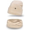 Sada Pamami 14501+15604 - čiapka + šál Farba: Béžová, Veľkosť: UNI