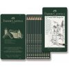 Grafitová ceruzka Faber-Castell Castell 9000 Design set 12 ks, plechová krabička -