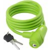 Zámek M-Wave spirála 8x150 silikon zelená