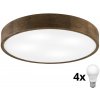 Brilagi | Brilagi - LED stropné svietidlo CARVALHO 4xE27/60W/230V, dub/orech, priemer 57,5 cm | BG2151
