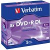 Verbatim DVD+R 8,5GB 8x, 5ks