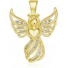 Olivie Strieborný prívesok ANJEL GOLD 8639