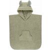 BIBS Kangaroo froté pončo z BIO bavlny,Sage