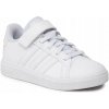 Detské topánky ADIDAS GRAND COURT FZ6160 biele do školy na suchý zips 30,5